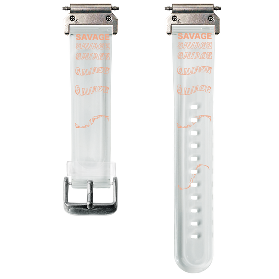 スマートウォッチクリアバンド［ SAVAGE Orange ］