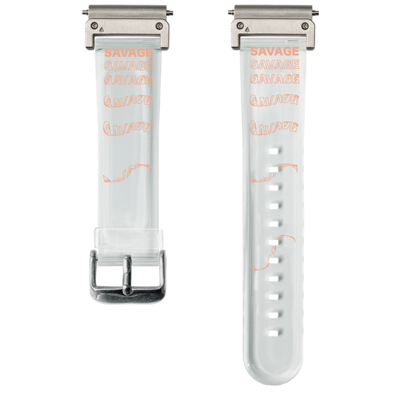 スマートウォッチクリアバンド［ SAVAGE Orange ］