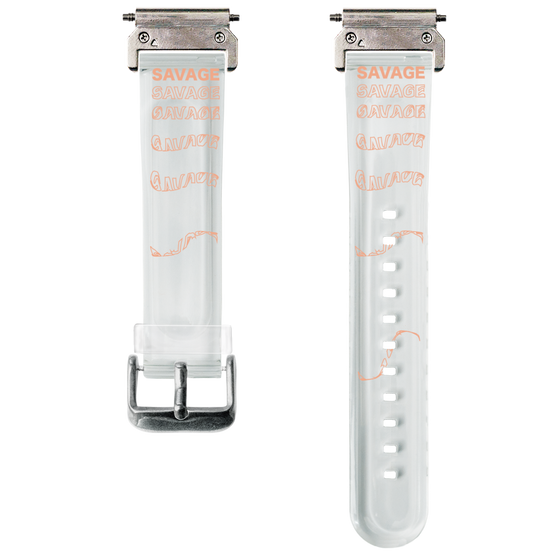 スマートウォッチクリアバンド［ SAVAGE Orange ］