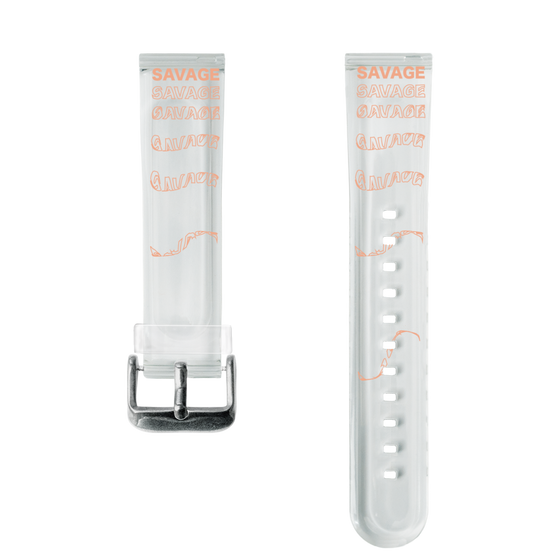 スマートウォッチクリアバンド［ SAVAGE Orange ］