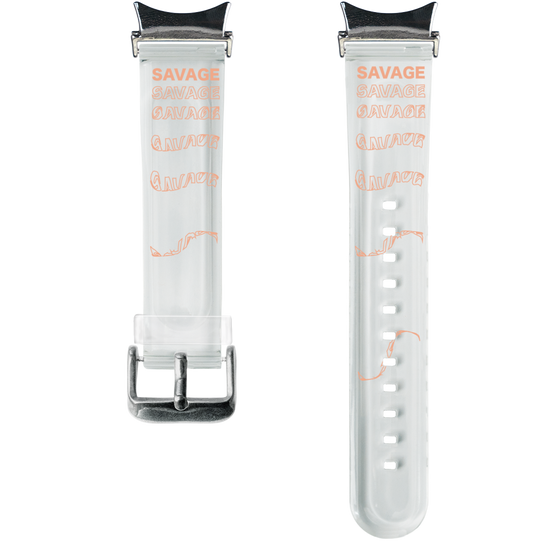 スマートウォッチクリアバンド［ SAVAGE Orange ］