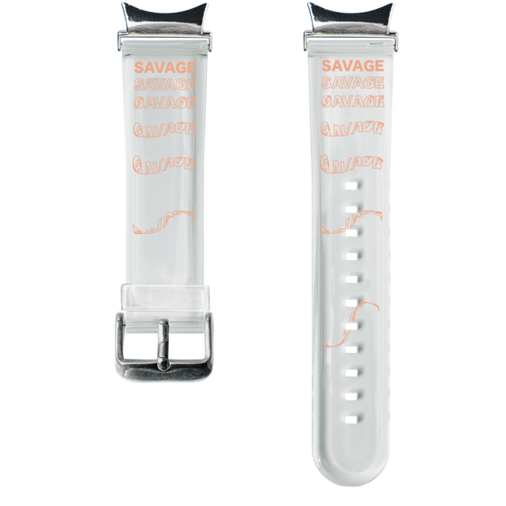スマートウォッチクリアバンド［ SAVAGE Orange ］