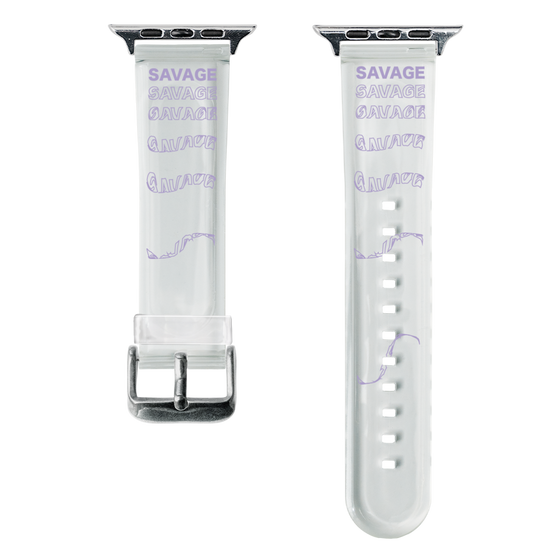 スマートウォッチクリアバンド［ SAVAGE Purple ］