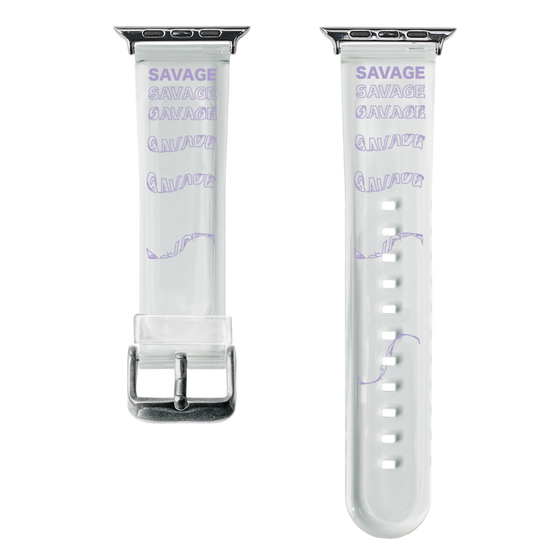 スマートウォッチクリアバンド［ SAVAGE Purple ］