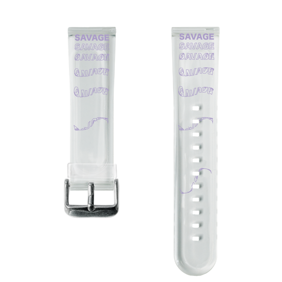 スマートウォッチクリアバンド［ SAVAGE Purple ］