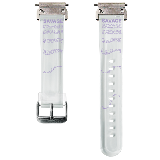 スマートウォッチクリアバンド［ SAVAGE Purple ］