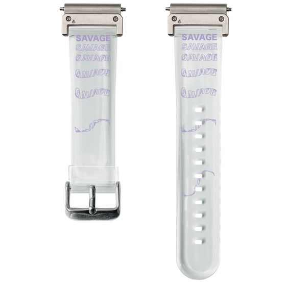 スマートウォッチクリアバンド［ SAVAGE Purple ］