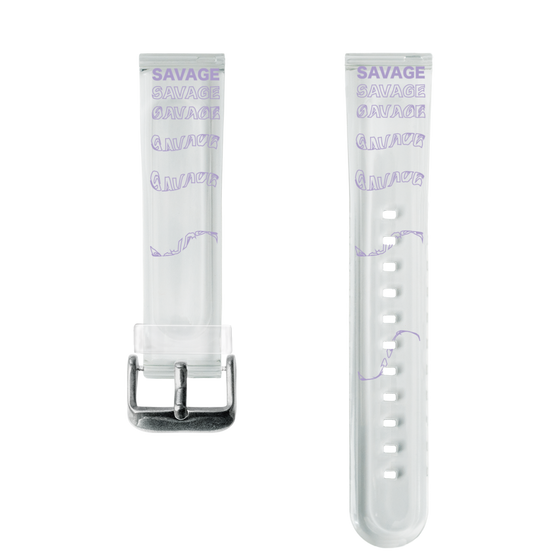 スマートウォッチクリアバンド［ SAVAGE Purple ］