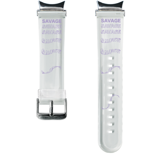 スマートウォッチクリアバンド［ SAVAGE Purple ］