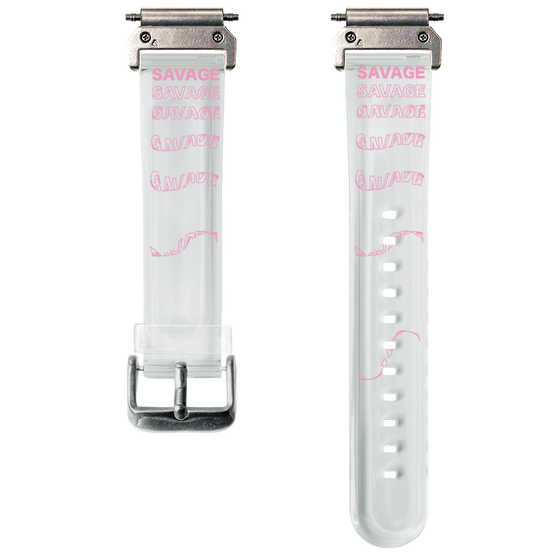 スマートウォッチクリアバンド［ SAVAGE Pink ］