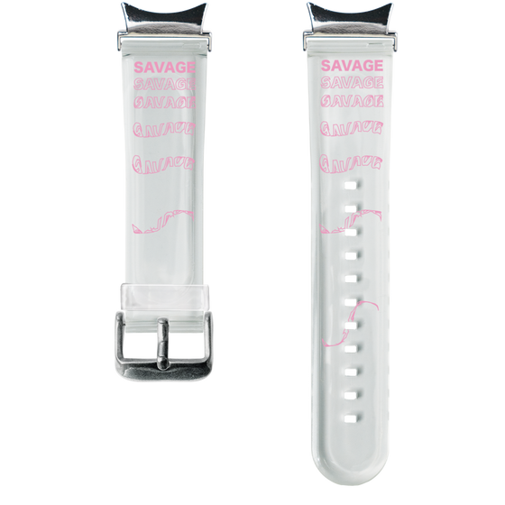 スマートウォッチクリアバンド［ SAVAGE Pink ］