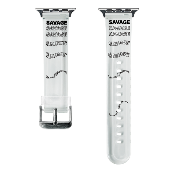 スマートウォッチクリアバンド［ SAVAGE Black ］