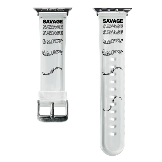 スマートウォッチクリアバンド［ SAVAGE Black ］