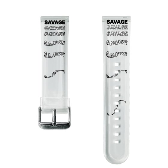 スマートウォッチクリアバンド［ SAVAGE Black ］