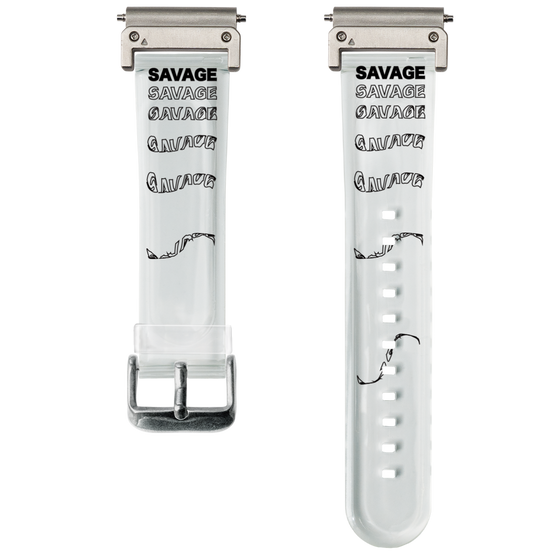 スマートウォッチクリアバンド［ SAVAGE Black ］