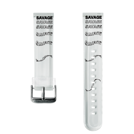 スマートウォッチクリアバンド［ SAVAGE Black ］