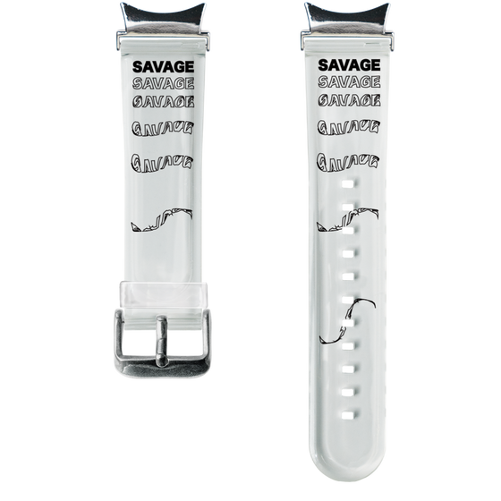 スマートウォッチクリアバンド［ SAVAGE Black ］