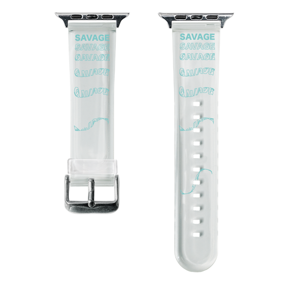 スマートウォッチクリアバンド［ SAVAGE Blue ］