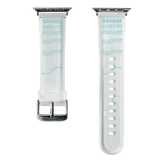 スマートウォッチクリアバンド［ SAVAGE Blue ］