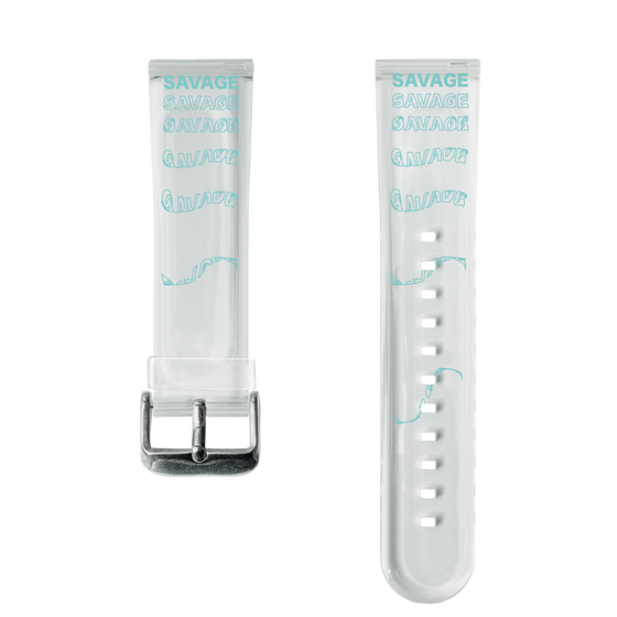 スマートウォッチクリアバンド［ SAVAGE Blue ］
