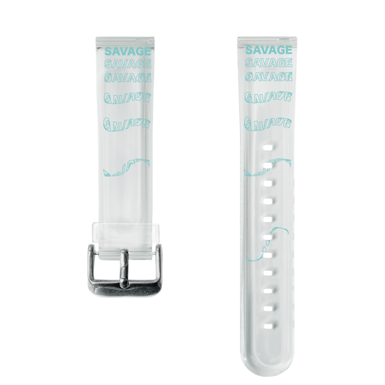 スマートウォッチクリアバンド［ SAVAGE Blue ］
