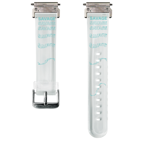 スマートウォッチクリアバンド［ SAVAGE Blue ］