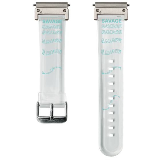 スマートウォッチクリアバンド［ SAVAGE Blue ］