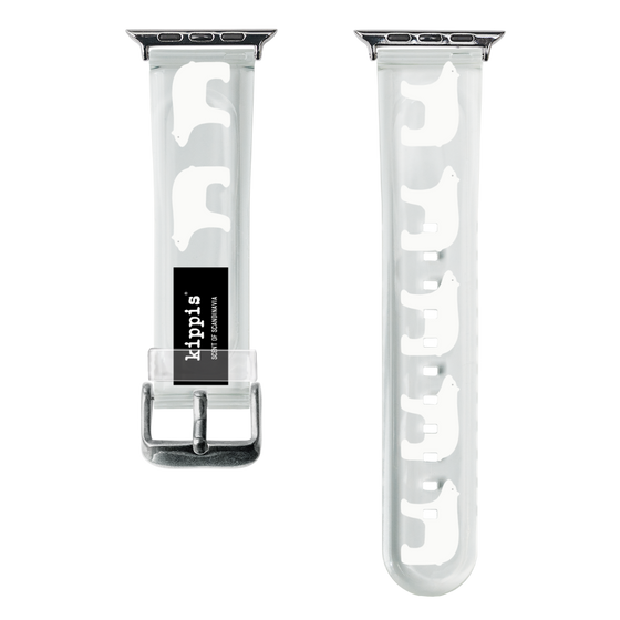 スマートウォッチクリアバンド［ kippis® - Jaakarhu - シロクマ ］