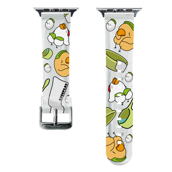 スマートウォッチクリアバンド［ オリジナル - とりサウナ ］