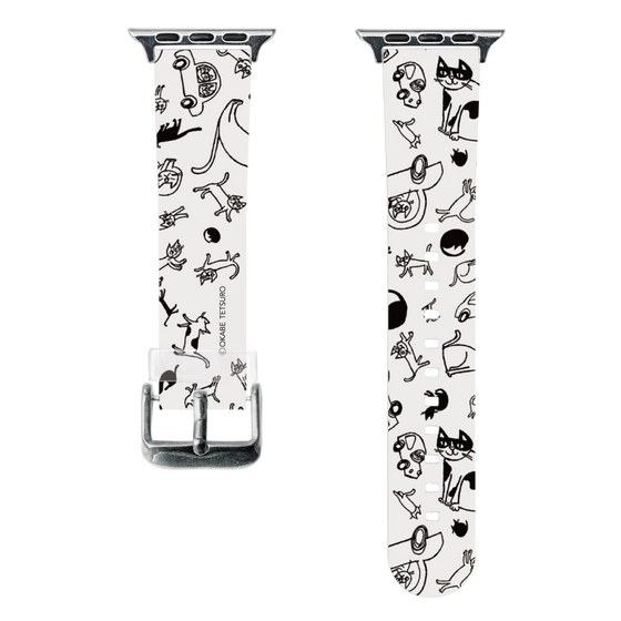 スマートウォッチクリアバンド［ おかべてつろう - おでかけ日和 ］