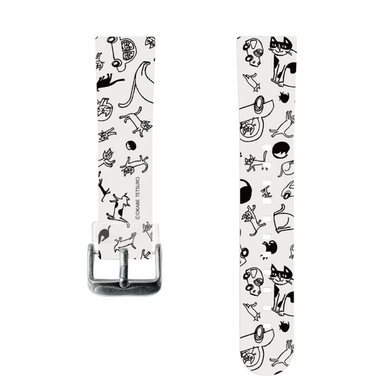 スマートウォッチクリアバンド［ おかべてつろう - おでかけ日和 ］