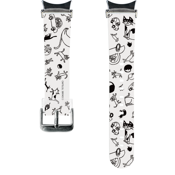 スマートウォッチクリアバンド［ おかべてつろう - おでかけ日和 ］