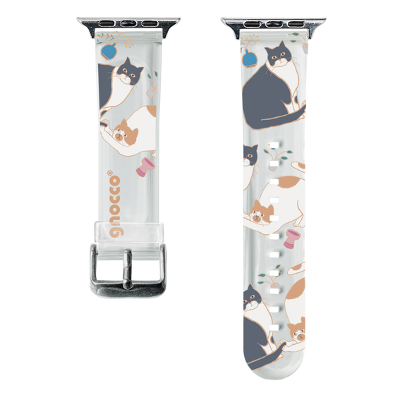 スマートウォッチクリアバンド［ gnocco - しっぽあそび ］