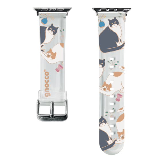 スマートウォッチクリアバンド［ gnocco - しっぽあそび ］