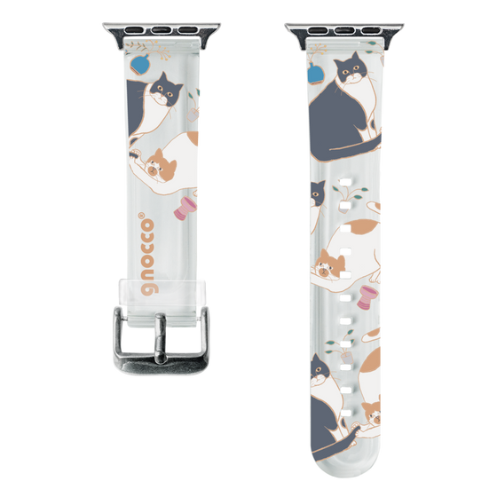 スマートウォッチクリアバンド［ gnocco - しっぽあそび ］