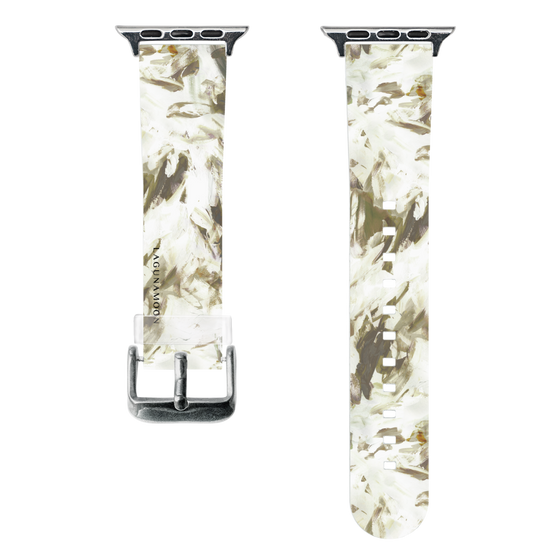 スマートウォッチクリアバンド［ LAGUNAMOON - ペイント - Khaki ］