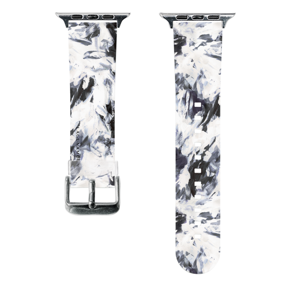 スマートウォッチクリアバンド［ LAGUNAMOON - ペイント - Navy ］