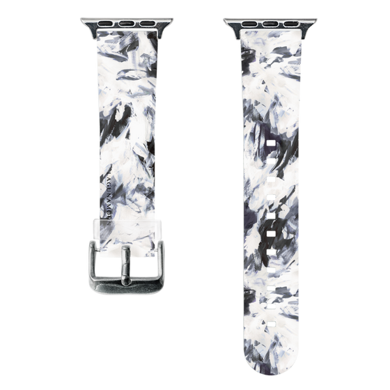 スマートウォッチクリアバンド［ LAGUNAMOON - ペイント - Navy ］