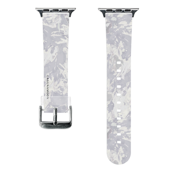 スマートウォッチクリアバンド［ LAGUNAMOON - ペイント -Purple ］