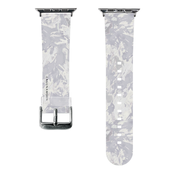 スマートウォッチクリアバンド［ LAGUNAMOON - ペイント -Purple ］