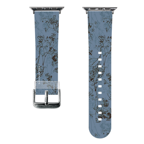 スマートウォッチクリアバンド［ LAGUNAMOON - ボタニカル - Blue ］