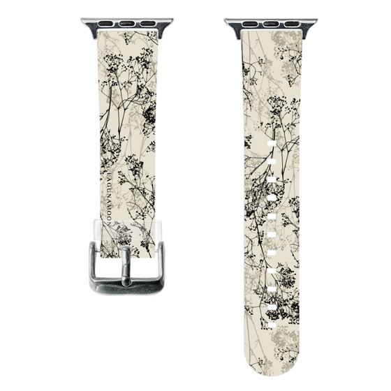 スマートウォッチクリアバンド［ LAGUNAMOON - ボタニカル - Beige ］