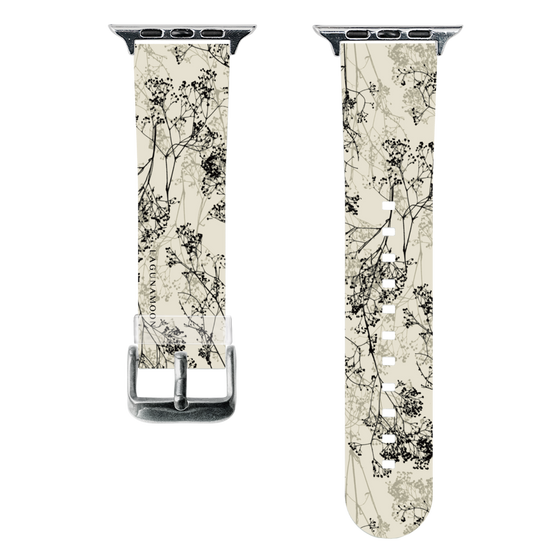 スマートウォッチクリアバンド［ LAGUNAMOON - ボタニカル - Beige ］