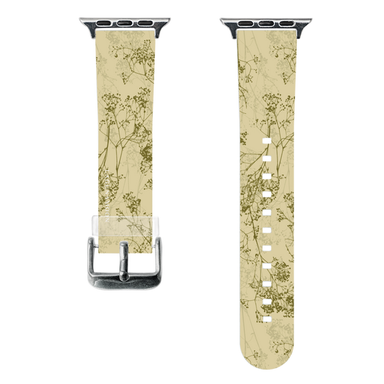 スマートウォッチクリアバンド［ LAGUNAMOON - ボタニカル - Yellow ］