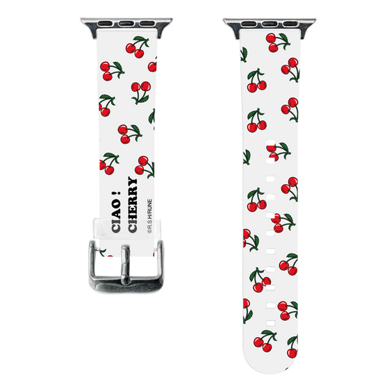 スマートウォッチクリアバンド［ 内藤ルネ - Cherry ］