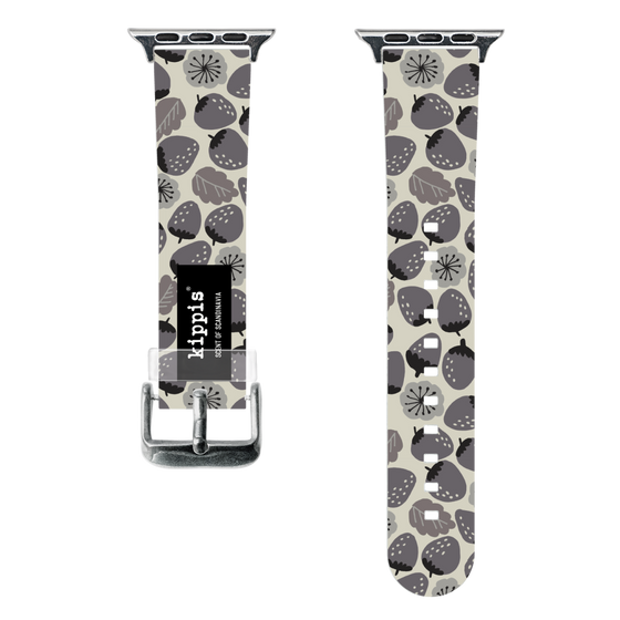 スマートウォッチクリアバンド［ kippis® - Mansikka 苺 ］