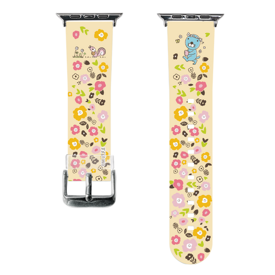 スマートウォッチクリアバンド［ ぼのぼの - お花 ］