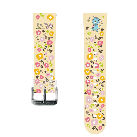スマートウォッチクリアバンド［ ぼのぼの - お花 ］