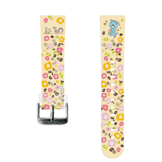 スマートウォッチクリアバンド［ ぼのぼの - お花 ］