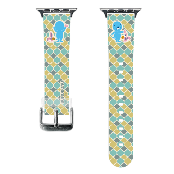 スマートウォッチクリアバンド［ ぼのぼの - タイル ］